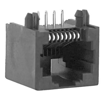 Molex Jack Modular Connector 8p8c (RJ45, Ethernet) 90° Angle (Right) Unshielded Cat3