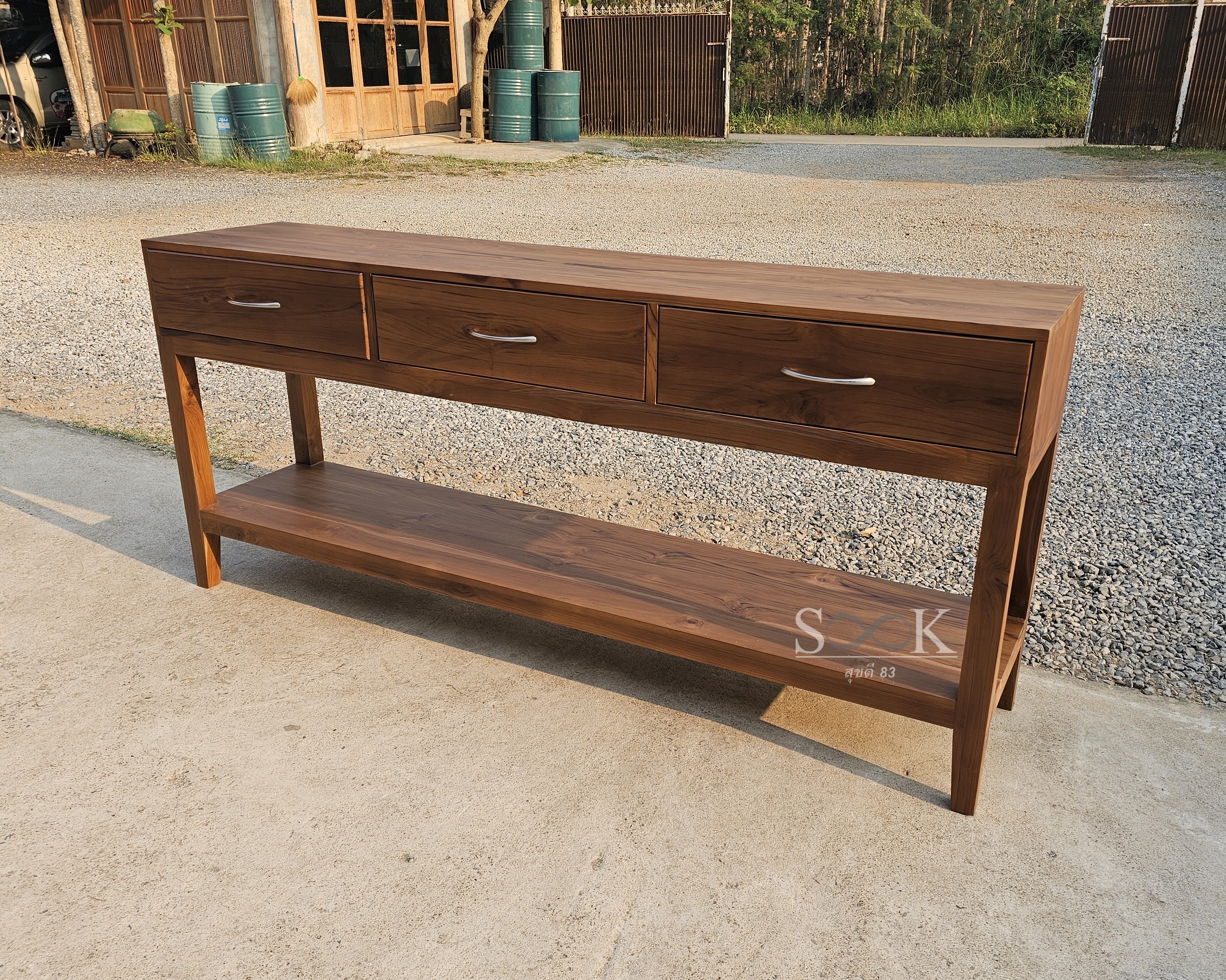 โต๊ะคอนโซลขาตรง 1.80 ม.