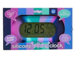 นาฬิกาปลุก Smiggle silicone clock- ม่วง