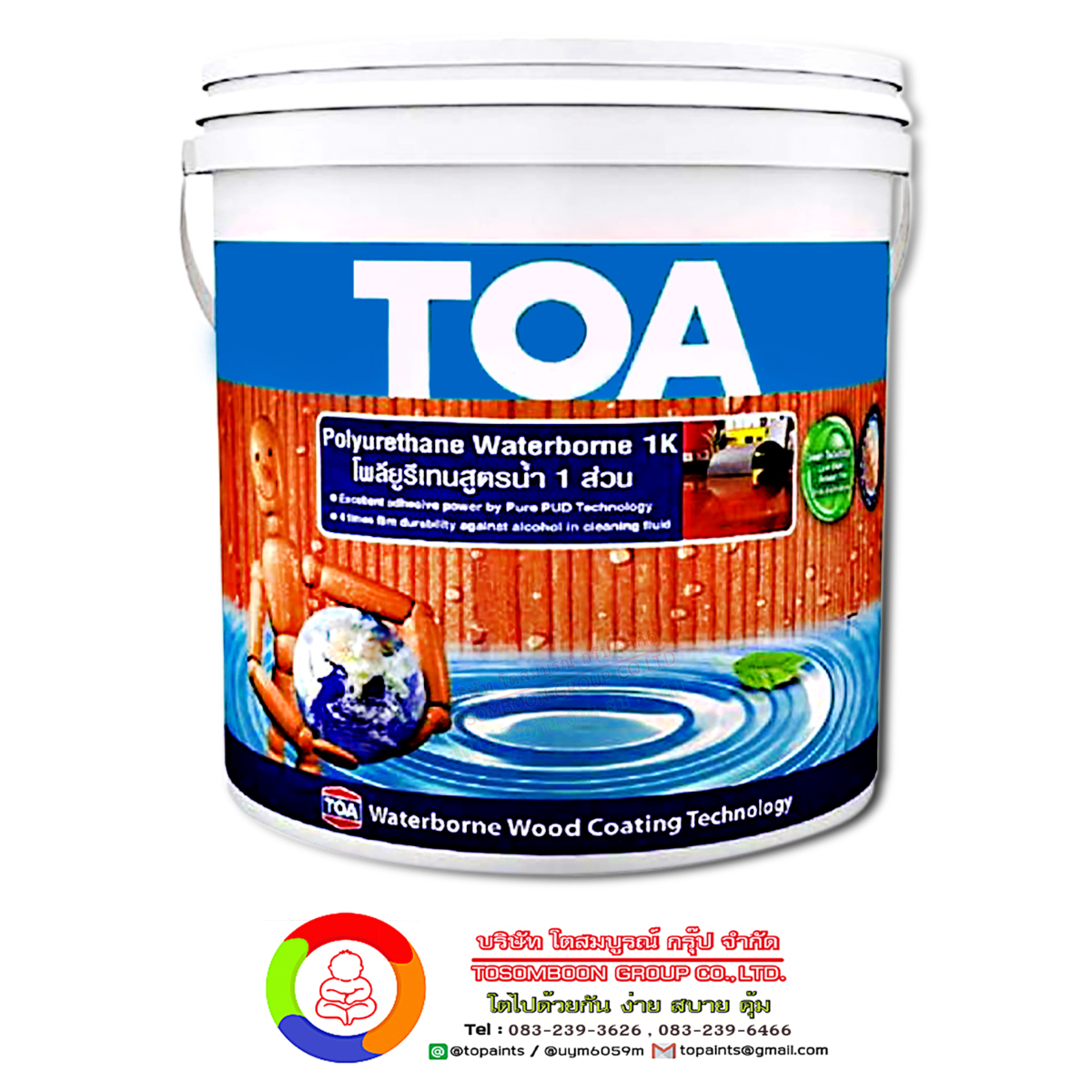 ทีโอเอ โพลียูรีเทน สูตรน้ำ ชนิดด้าน สำหรับภายใน TOA Polyurethane Waterborne