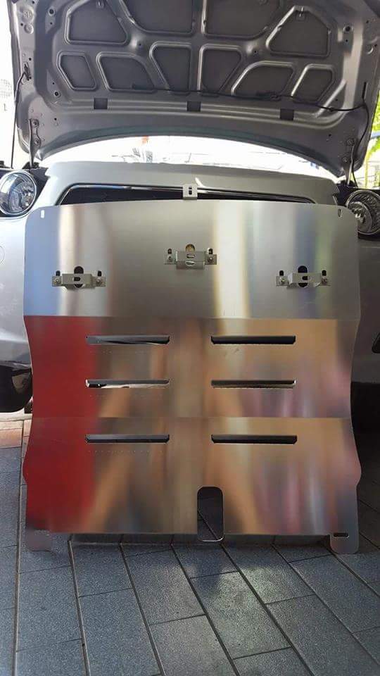 แผ่นปิดใต้ห้องเครื่องอลูมิเนียม Chevrolet Sonic Raceplate_Undertray