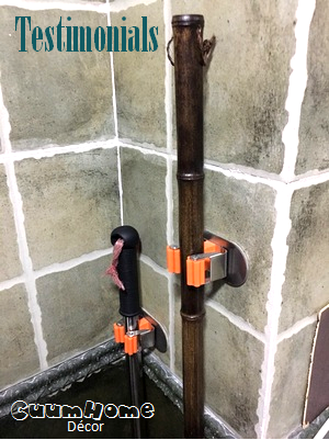 DH-14 ที่แขวนไม้ม๊อบ ติดผนัง ไม่ต้องเจาะผนัง