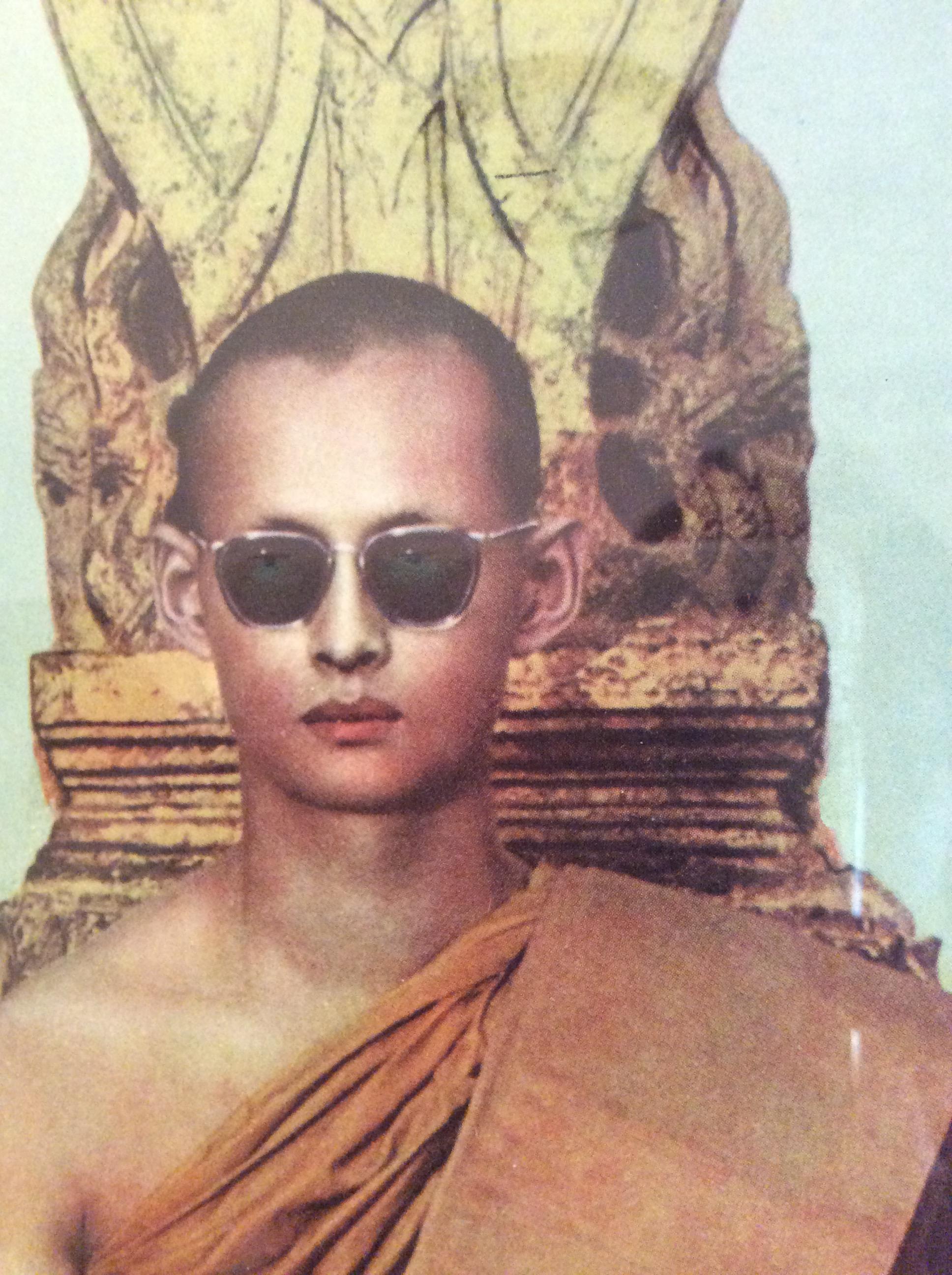 ภาพพิมพ์ในหลวงรัชการที่ 9 ทรงผนวช