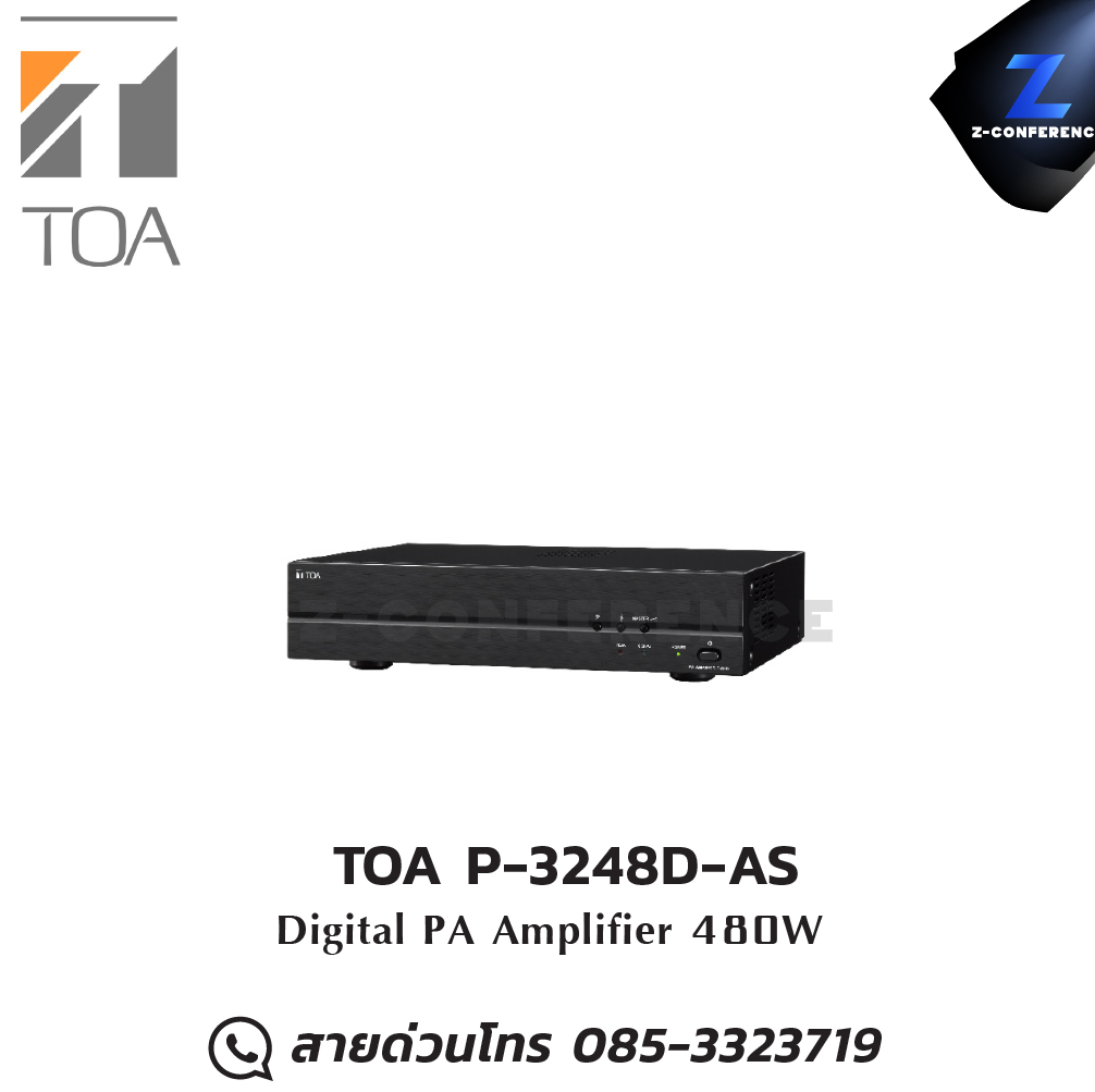 TOA P-3248D-AS Digital PA Amplifier แอมป์ , amplifier, power amp, power amplifier