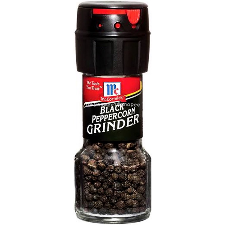 McCormick Black Peppercorn Grinder แม็คคอร์มิค พริกไทยดำ แบบขวดฝาบด 28 กรัม