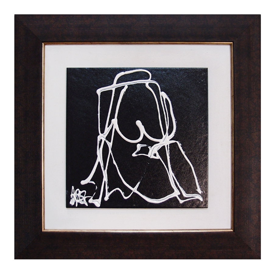 รูปภาพสีอะคริลิคบนกระเบื้องของศิลปิน ศาสตราจารย์พิเศษอารี สุทธิพันธุ์ ศิลปินแห่งชาติ