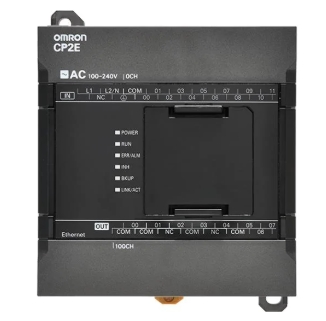 Omron Controllers CP2E CPU, 1 Ethernet port, 12 TTL Inputs 8 Relay Outputs ,1 Option port, AC Power