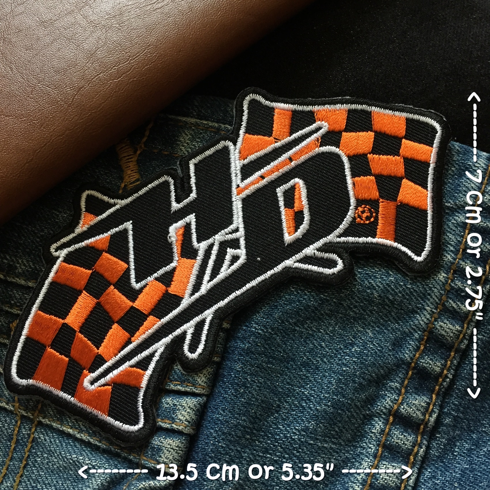 HD ฮาร์เล่ย์ ตัวรีดติดเสื้อ อาร์มรีด อาร์มปัก ตกแต่งเสื้อผ้า หมวก กระเป๋า แจ๊คเก็ตยีนส์ Racing Embroidered Iron on Patch