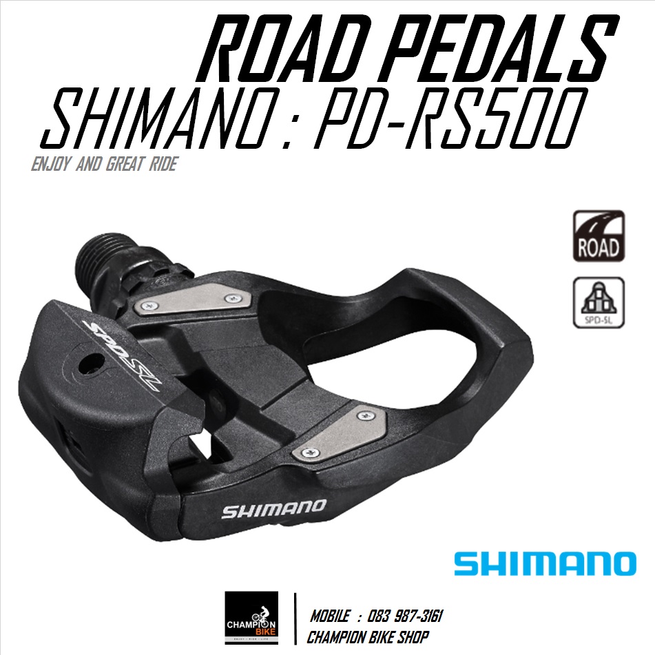 บันไดเสือหมอบ SHIMANO : PD-RS500 SPD-SL ROAD PEDALS
