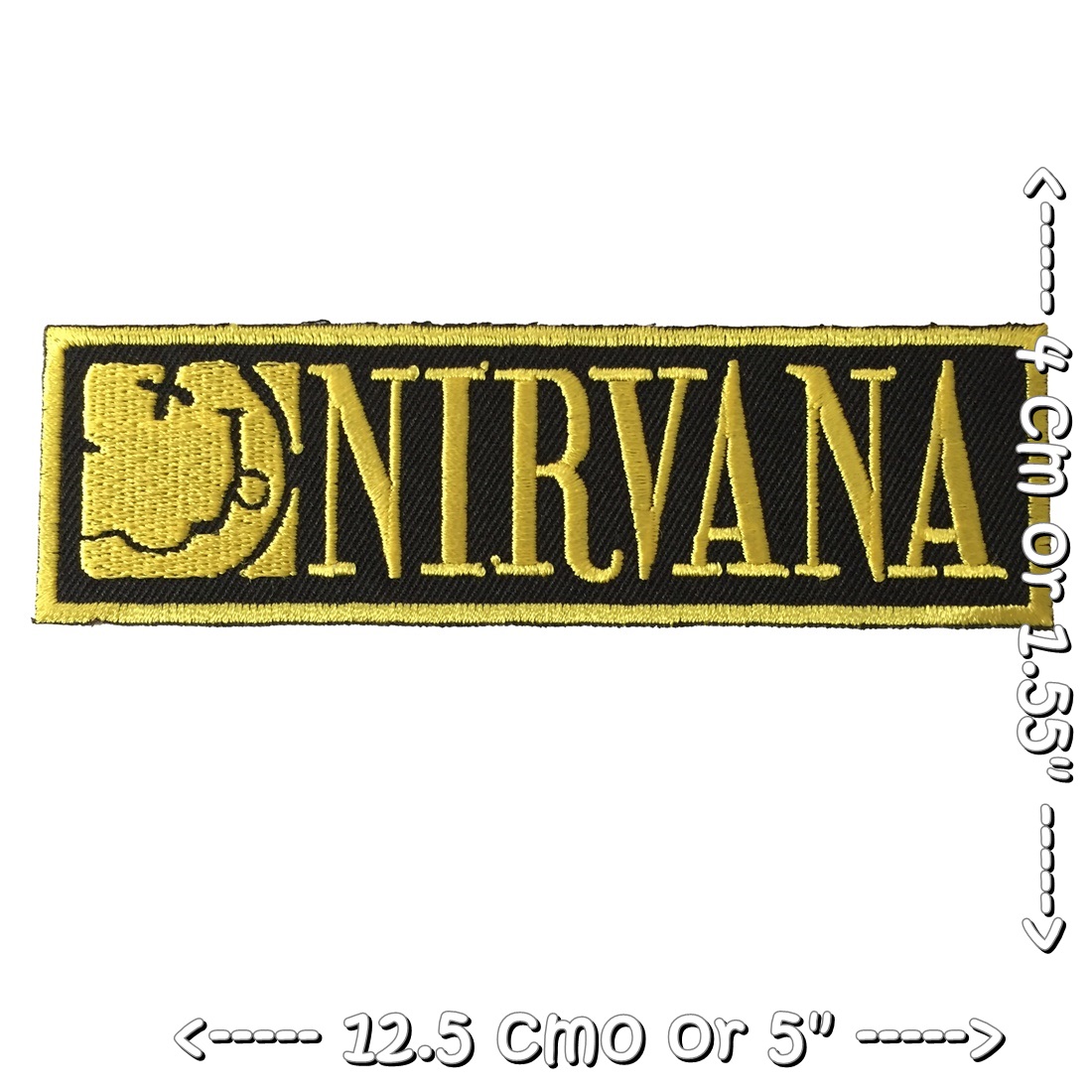 Nirvana วงดนตรี ร็อค เฮฟวี่เมทัล พังค์ ตัวรีดแบบปัก อาร์มปัก ตัวรีดติดเสื้อ ตัวรีด ติดกระเป๋า ติดหมวก ติดแจ๊คเก็ต Rock Iron on Embroidered Patch