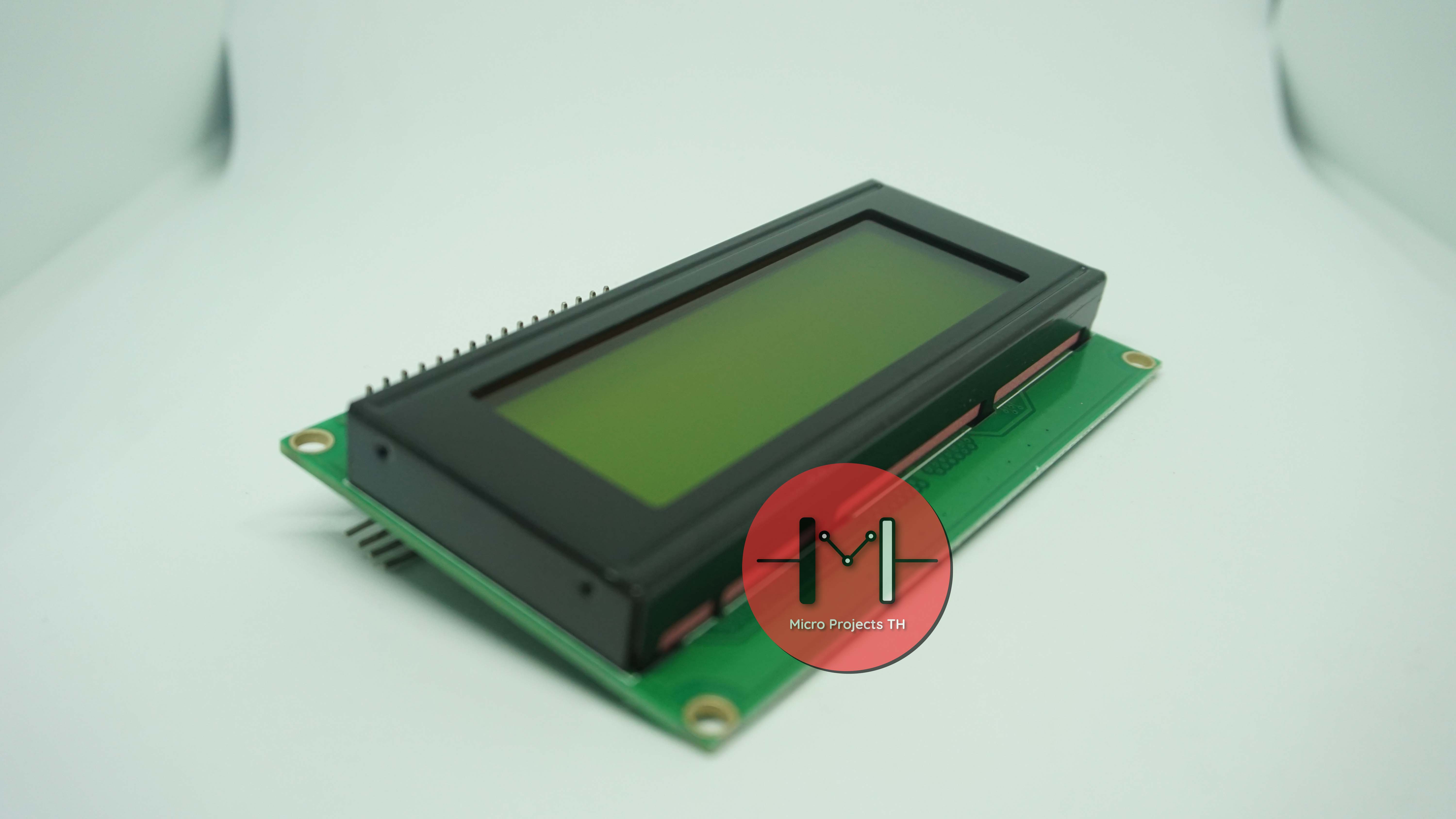 2004 LCD (Yellow Screen) 20x4 โมดูลจอ LCD พร้อม I2C Interface