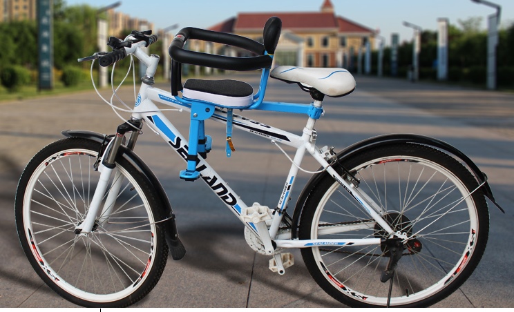 C10167 เก้าอี้นั่งเด็กสำหรับติดตั่งรถจักยานด้านหน้า ที่ก้ันสีดำแบบที่กั้นเต็มตัว