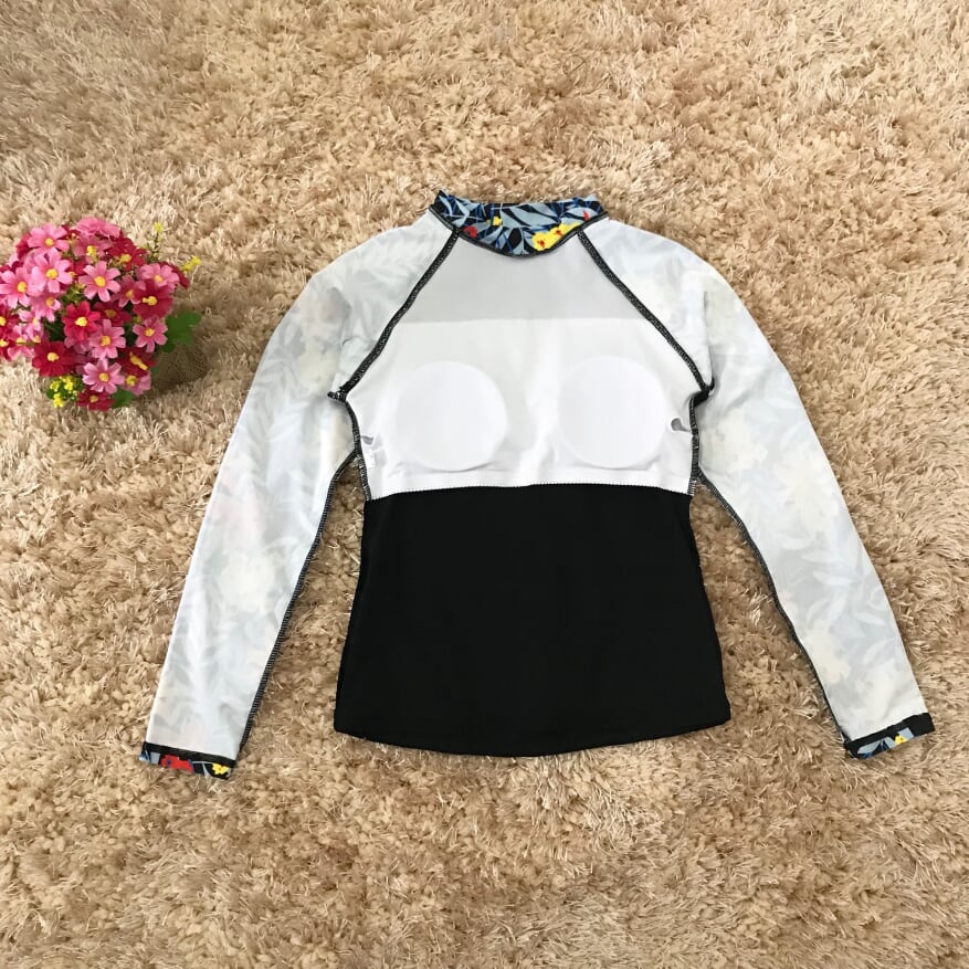 ชุดว่ายน้ำแบบสปอร์ต ชุดว่ายน้ำแขนยาวขายาว สีดำ ส่งฟรี ems