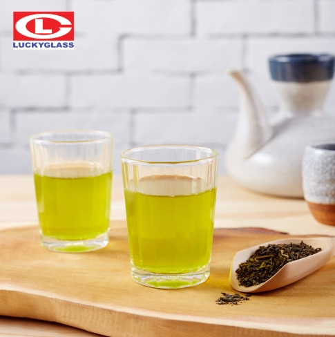 (แพ็คโหล) แก้วลายริ้ว แก้วชอต Edo Shot Glass LG-404503 ตรา Luckyglass