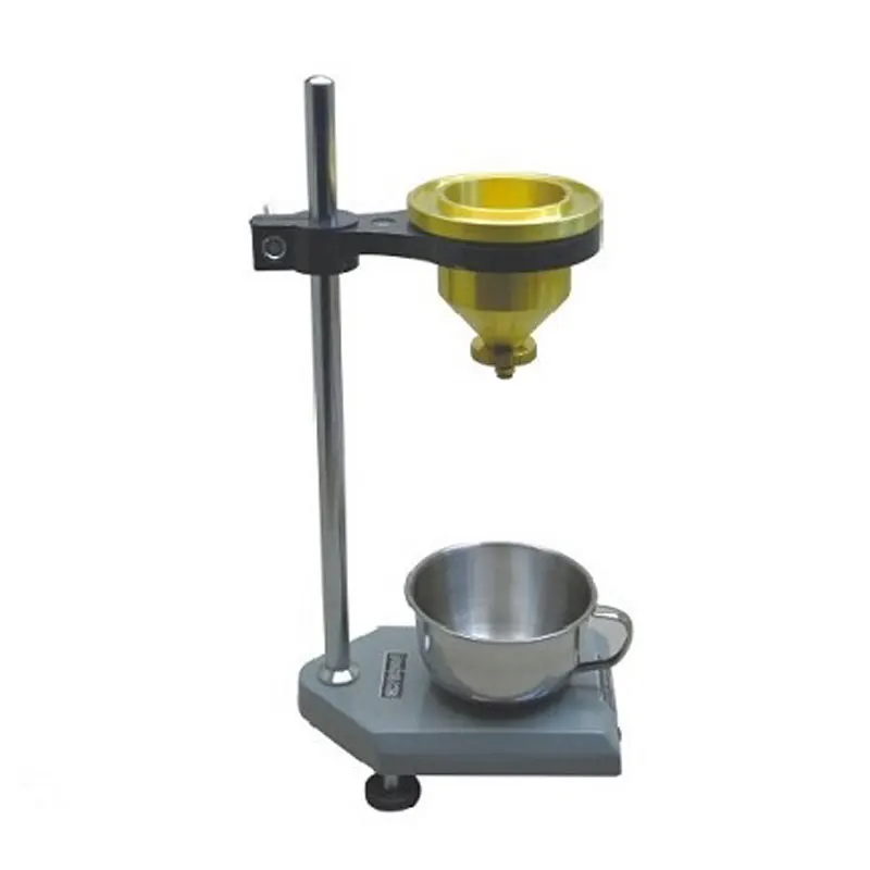 Paint Viscosity Cup Flow Cup 4mm orifice diameter with stand holder, braket Copper cup body polished stainless steel flow nozzle,