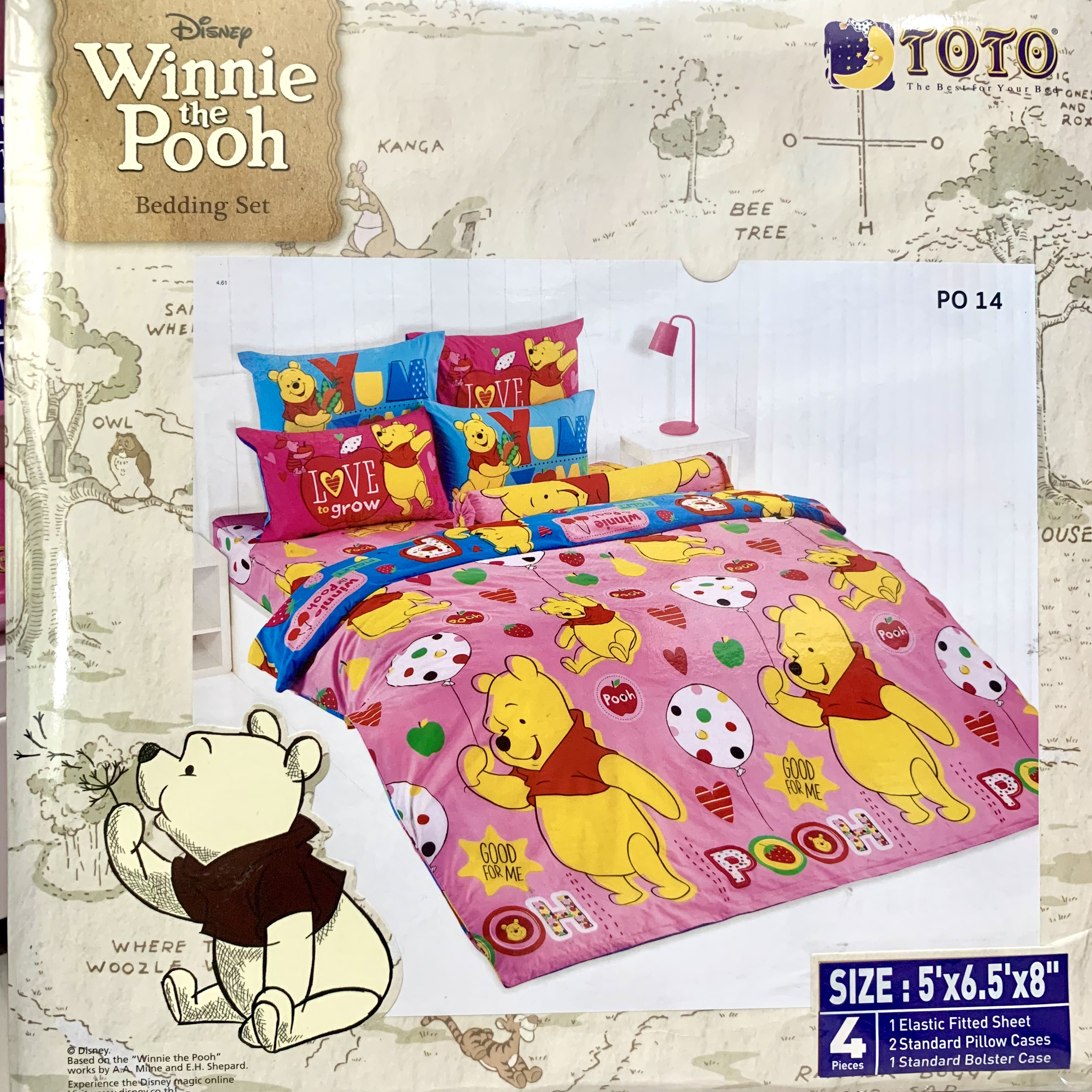 TOTO Winnie The Pooh ( PO14 ) ขนาด 5 ฟุต