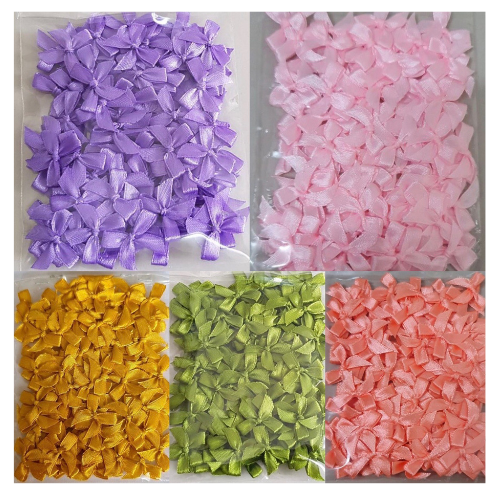 โบว์ตกแต่งสินค้า โบว์ผูกจิ๋ว ขนาด 7 MM BTS-01