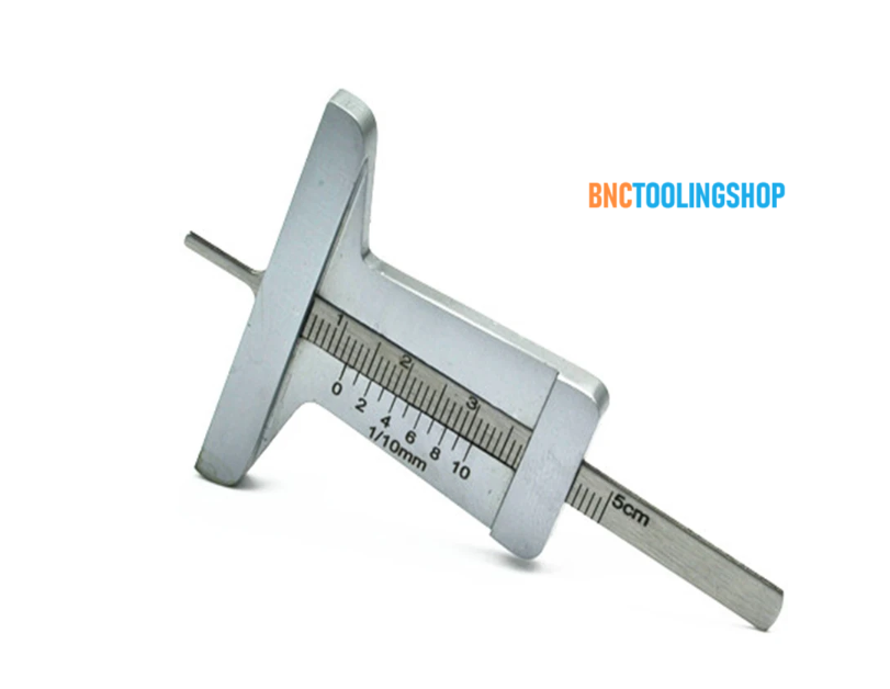 เกจวัดความลึกร่องยางรถยนต์, Stainless Steel Car Tyre Tire Tread Depth Gauge Meter Ruler Caliper Moto Truck Measures Tool,