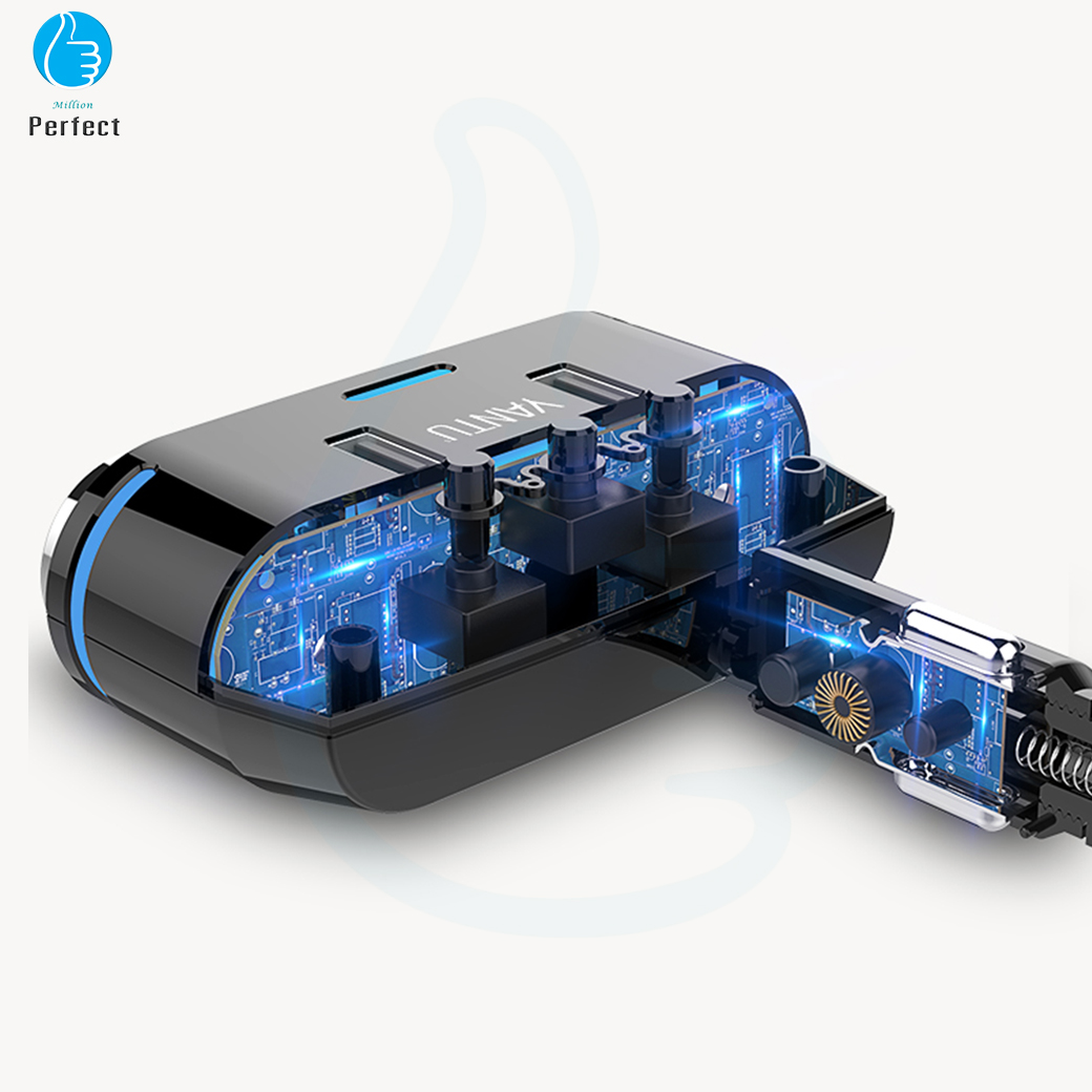 YANTU Car Charger เพิ่มจุดบุรี่ 2 ช่อง USB 2 port ในรถยนต์ YANTU รุ่น B39 ไม่มีสาย USB 3.0