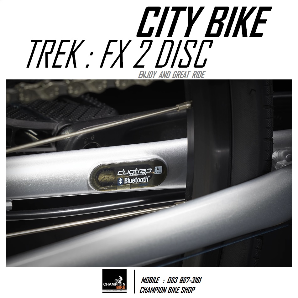 จักรยานซิตี้ไบค์ TREK : FX 2 DISC CITY BIKE - 2023 สีเงิน-เงินโครเมี่ยม