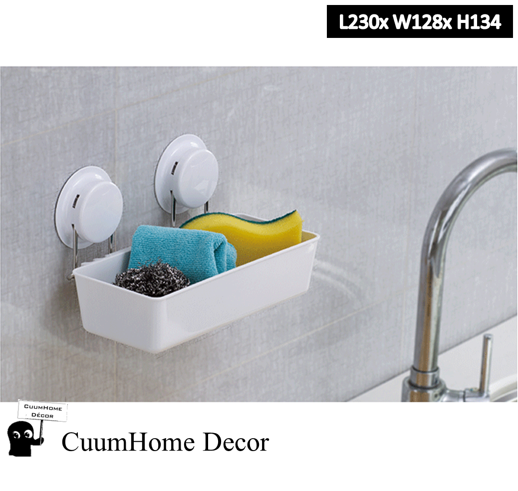 VR-42 ถาดวางพร้อมรูระบายน้ำ ถอดทำความสะอาดได้ ไม่ต้องเจาะผนัง