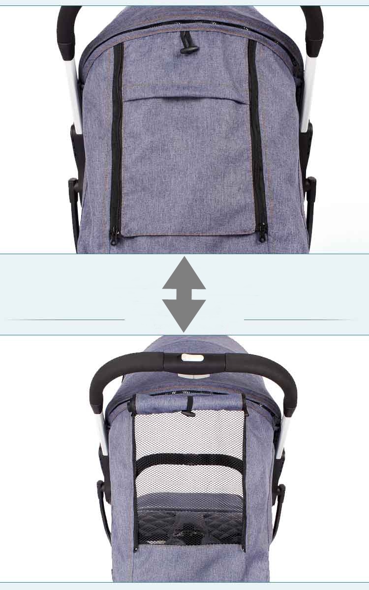 รถเข็นเด็กแฝดพับเล็ก แบบแยกคันเข็นได้ TR189