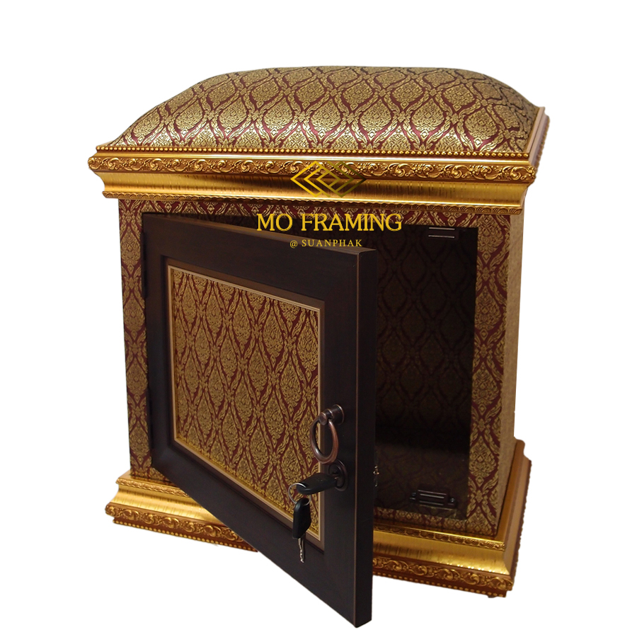 ตั่งกราบพระ เปิด - ปิด ได้พร้อมกุญแจล็อก