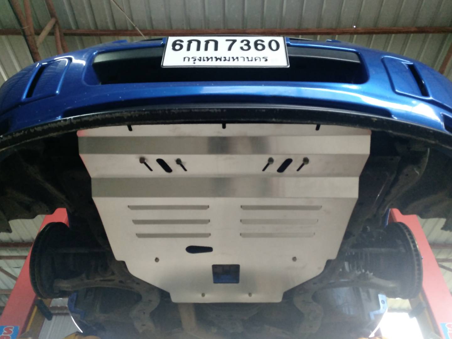 แผ่นปิดใต้ห้องเครื่องอลูมิเนียม Subaru Impreza GD เหยี่ยว หมู ตากลม Raceplate_Undertray