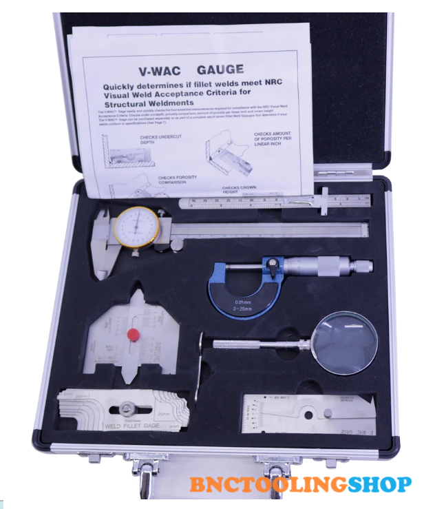 SETเกจวัดการเชื่อม,ชุดเกจเชื่อมสแตนเลส V-WAC gauge,เกจวัดการเชื่อม 7 ชิ้น/ชุด,ชุดเกจวัดแนวเชื่อมมาตราฐาน, Stainless Steel Welding Gauge Tooling Kits Combine Suit 7 Pieces Welding Inspection Gauge V-WAC Gauge