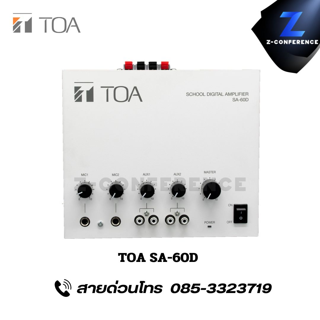 TOA SA-60D MIXER Power Amplifier 60W มิกเซอร์ , mixer , มิกเครื่องเสียง , มิกเซอร์ดิจิตอล , มิ๊กดิจิตอล , แอมป์ , amplifier, power amp, power amplifier