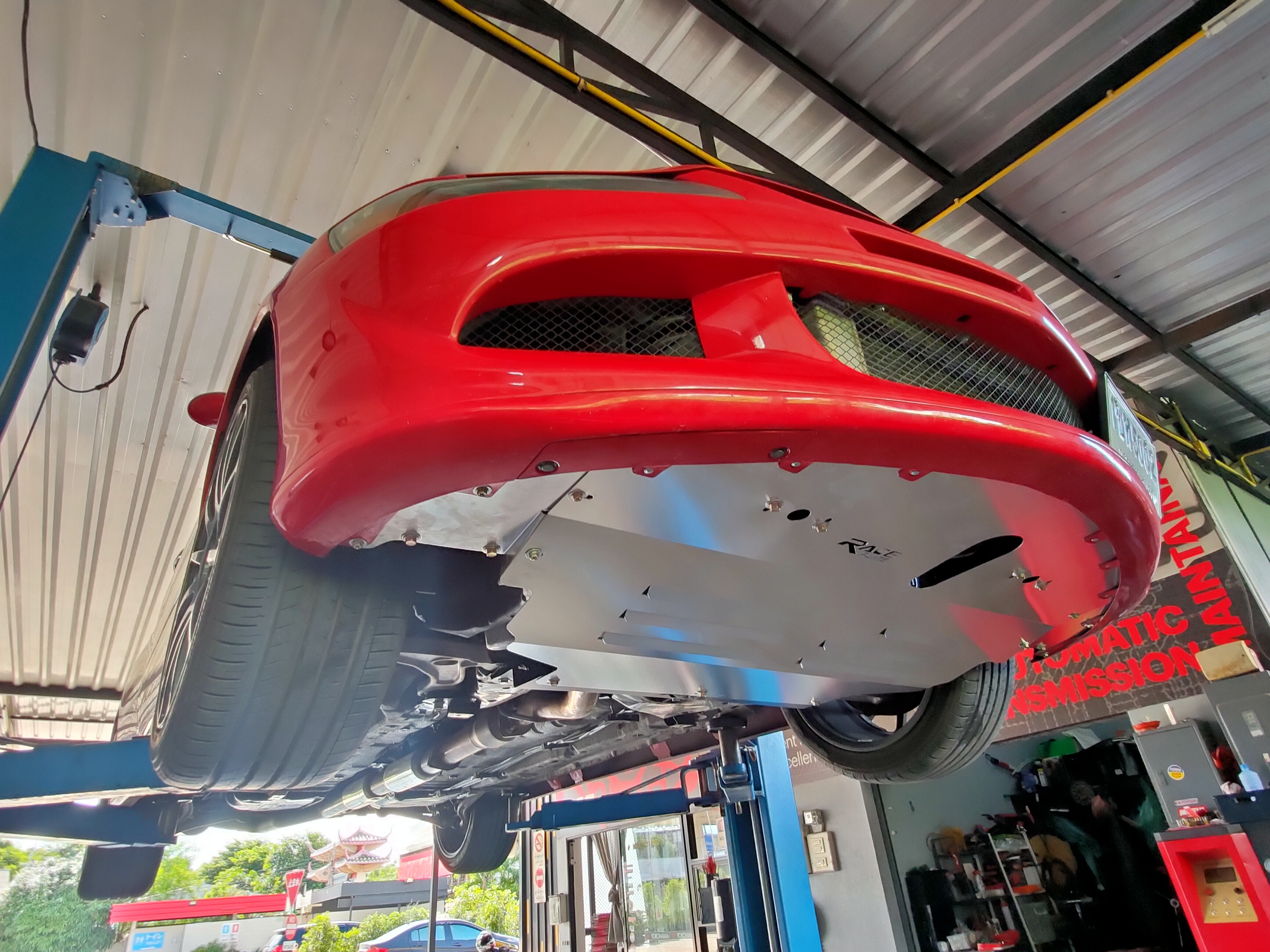 แผ่นปิดใต้ห้องเครื่องอลูมิเนียม Mitsubishi Lancer Evolution 789 Raceplate_Undertray