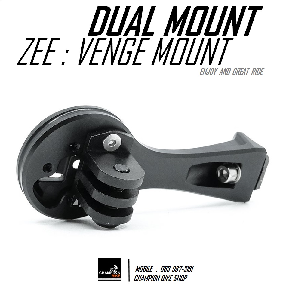 ขาจับไมล์+ไฟหน้า หรือกล้องGOPRO ที่ฝาปิดคอแฮนด์ ZEE : SPECIALIZED S-WORK VENGE / ROUBAIX / TARMAC DUAL MOUNT FOR STEM