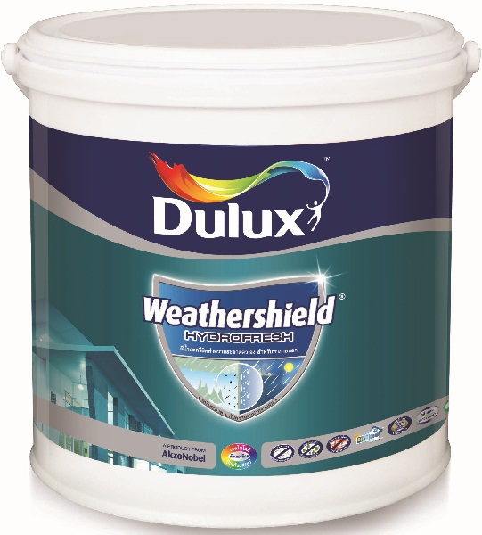 สีน้ำ ดูลักซ์ เวเธ่อร์ชีลด์ ไฮโดรเฟรช (911 Dulux Weathershield Hydrofresh) ขนาด 9 ลิตร