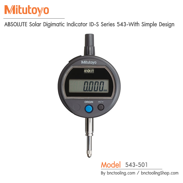 Mitutoyo,ABSOLUTE Solar Digimatic Indicator ID-S Series 543-With Simple Design,543-501