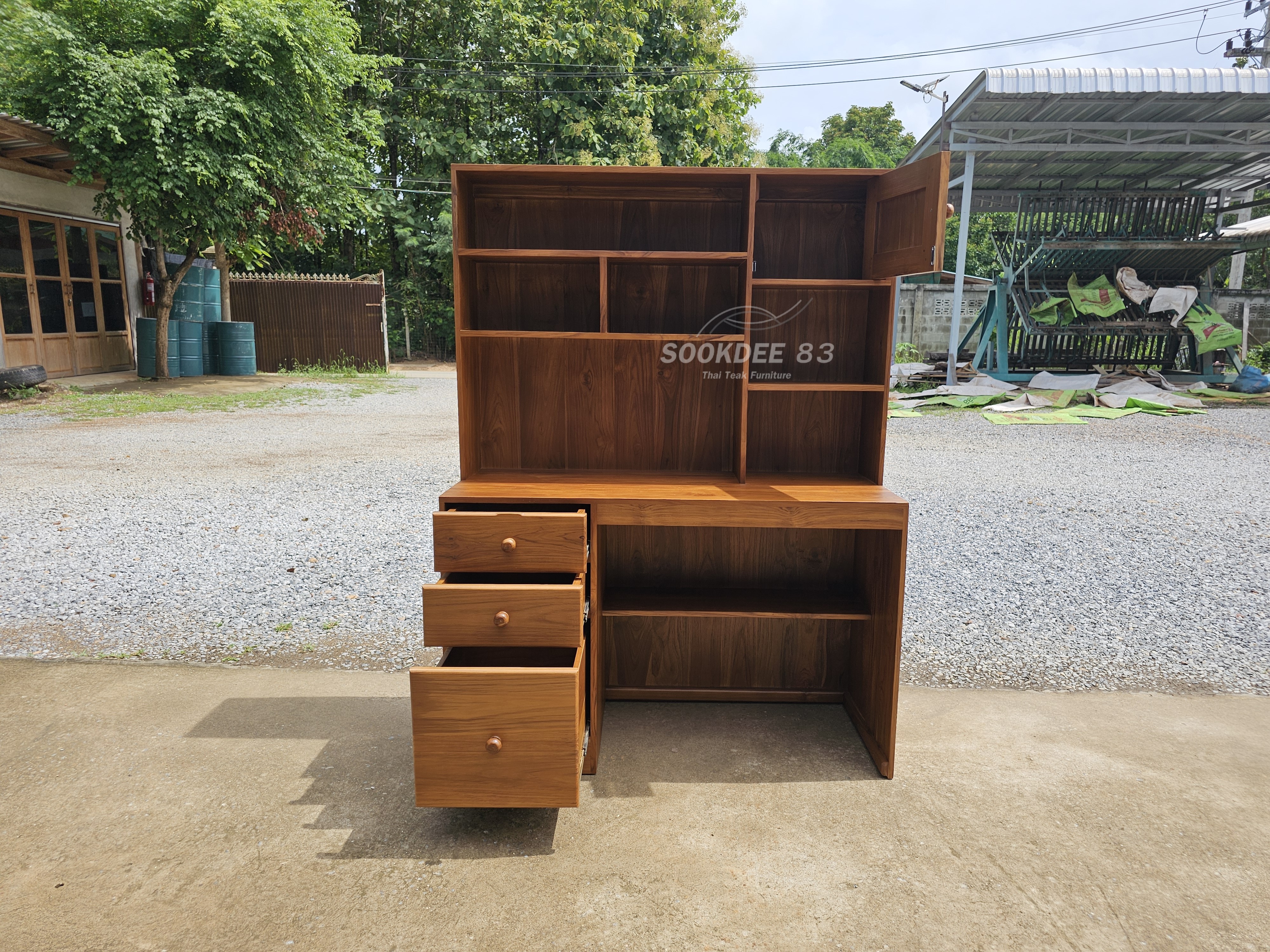 โต๊ะทำงานโนบิตะ ลิ้นชักซ้าย