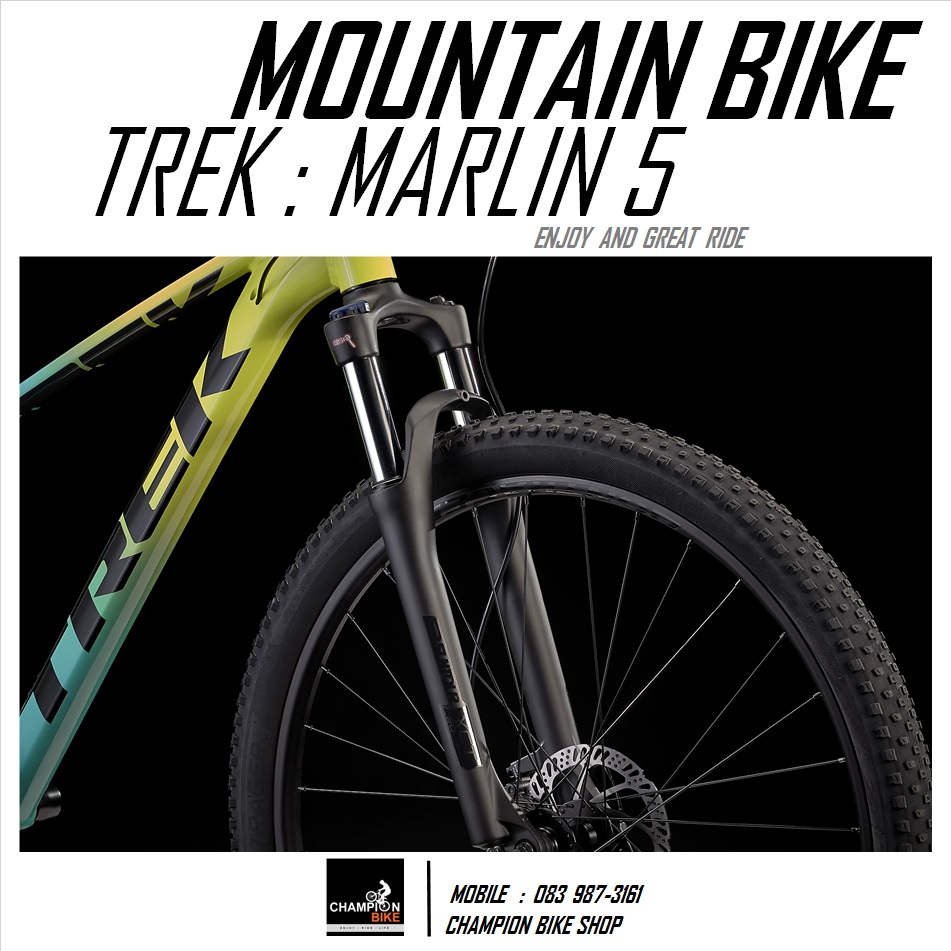 จักรยานเสือภูเขา TREK MARLIN 5 DISC MOUNTAIN BIKE - 2022 สีเขียวนีออน-เขียวมินต์