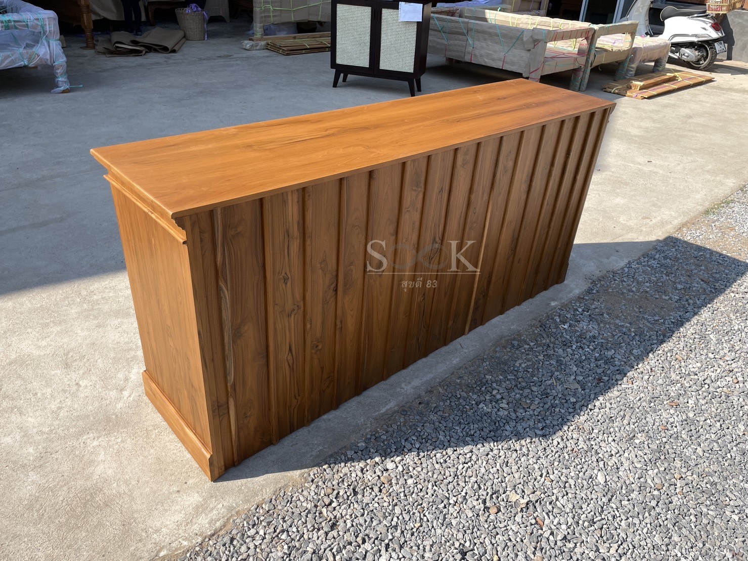 เคาน์เตอร์ครัว 2 ม. ฟักโค้งปีกนก