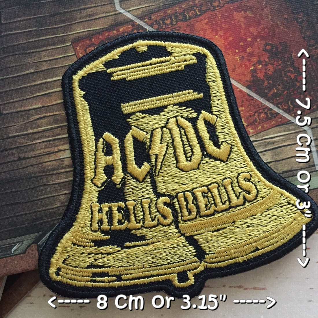 AC/DC วงดนตรี ร็อค เฮฟวี่เมทัล พังค์ ตัวรีดแบบปัก อาร์มปัก ตัวรีดติดเสื้อ ตัวรีด ติดกระเป๋า ติดหมวก ติดแจ๊คเก็ต Rock Iron on Embroidered Patch