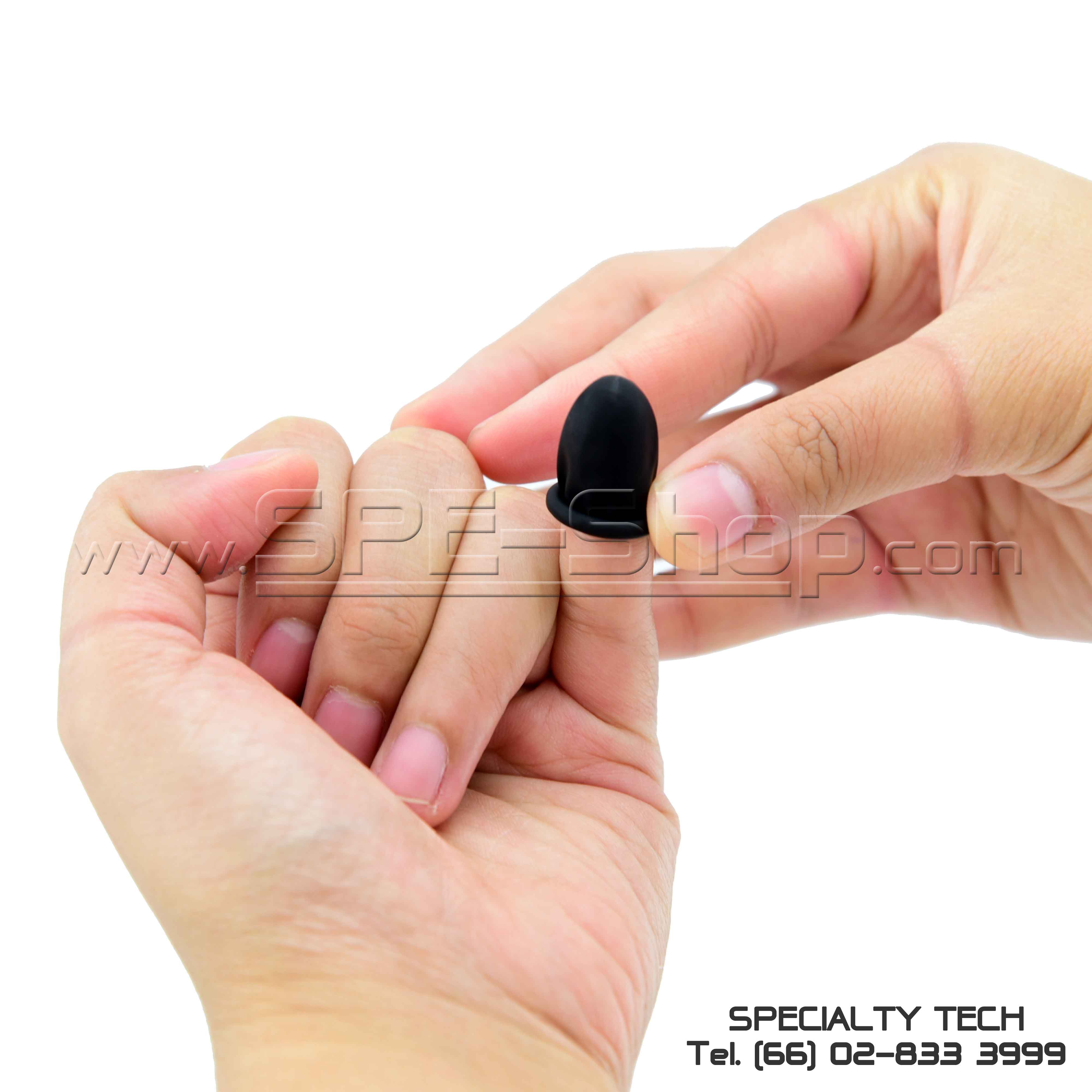 Conduct Black Rough Roll Finger Cots