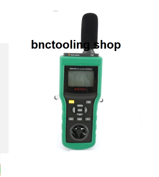 เครื่องวัดแสง ,Mastech MS6300 Environmental Tester Lux Meter Temp and Humidity Meter Wind Speed Air Flow Sound Level Meter.