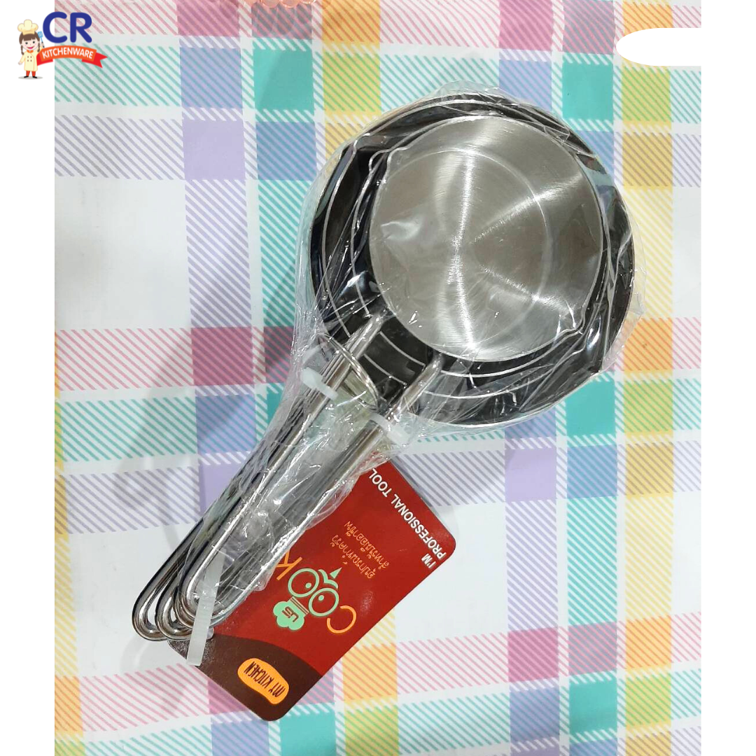 US ถ้วยตวงสแตนเลส 4 ชิ้น