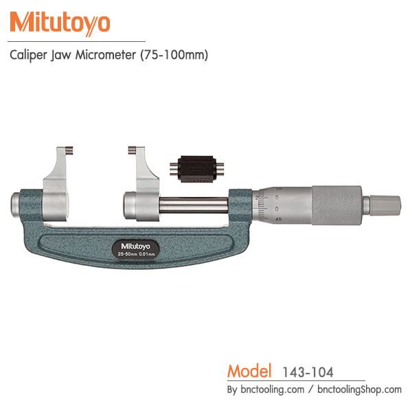 Mitutoyo,Caliper Jaw Micrometer (75-100mm),143-104