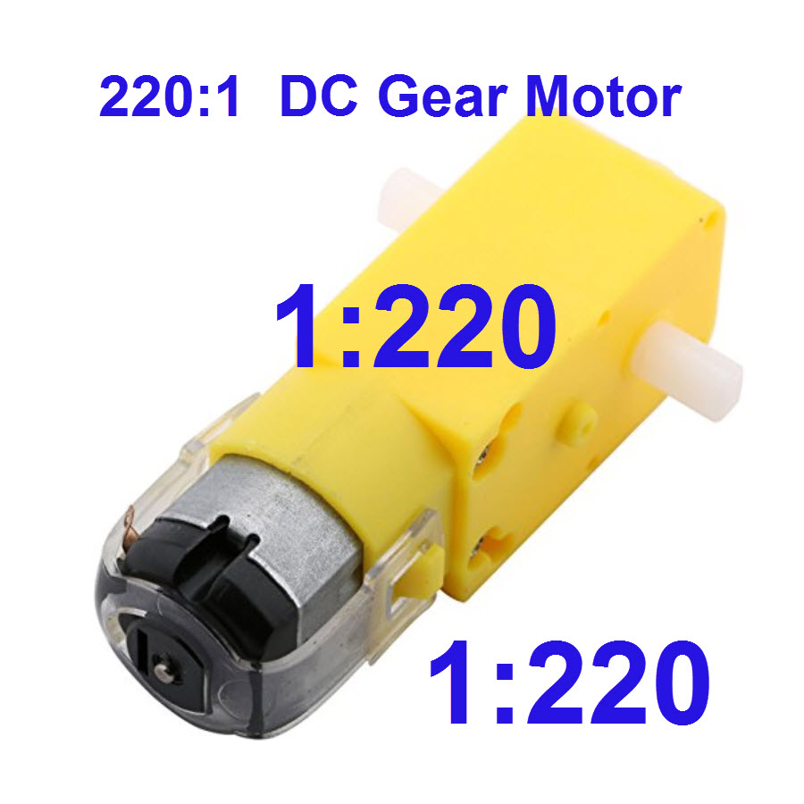 220:1 DC Gear Motor 3-6V