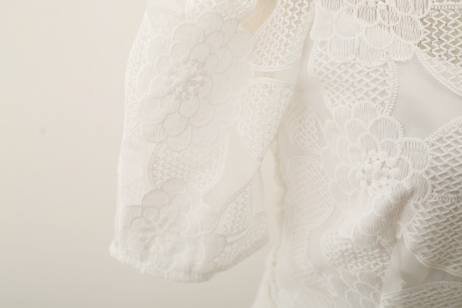 จั๊มสูทขาสั้นสีขาว ส่งฟรี ems