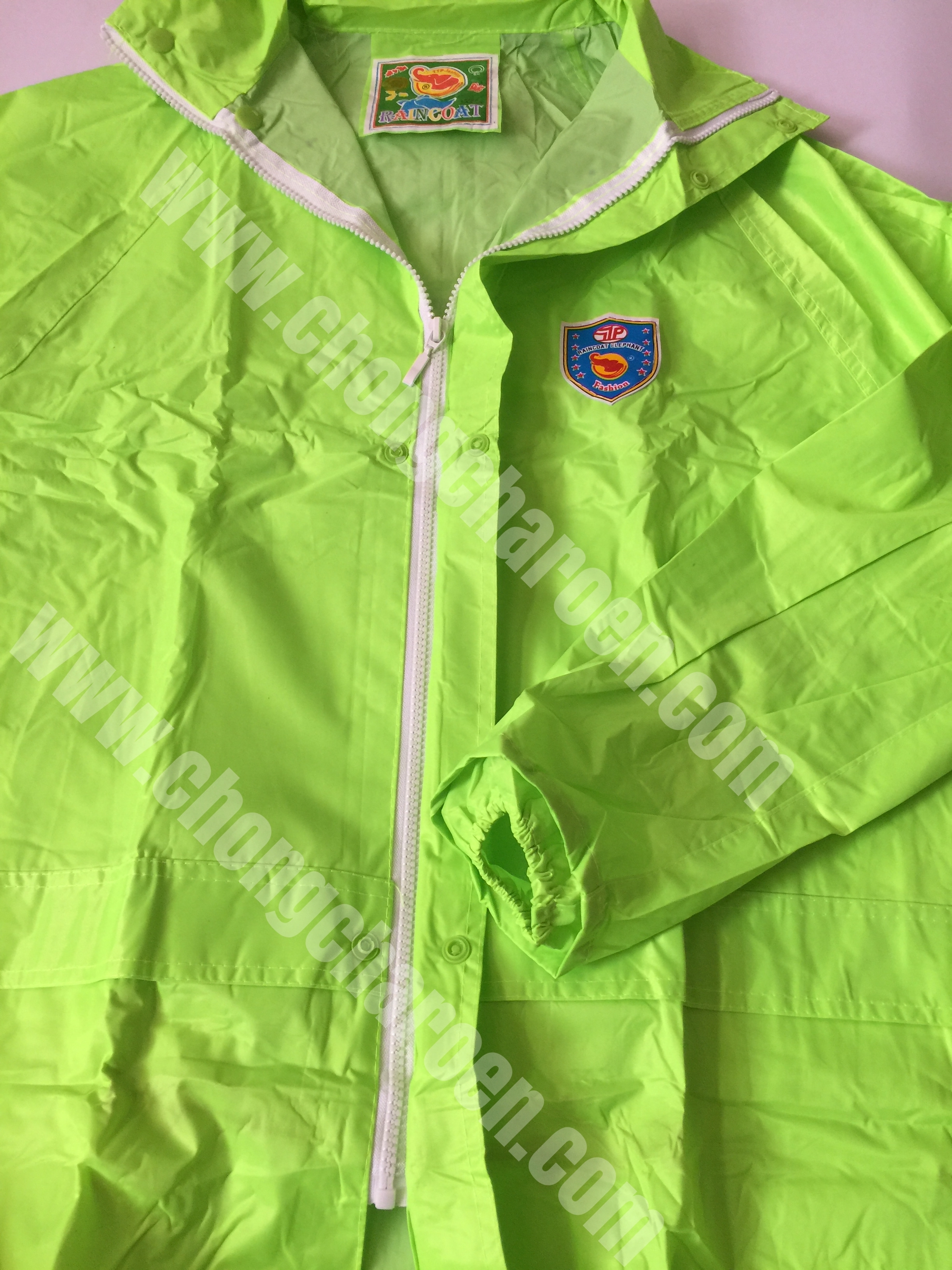 ชุดกันฝน เสื้อ และ กางเกง หนา มีหมวกในตัว สีต่างๆ ตราช้าง Danko