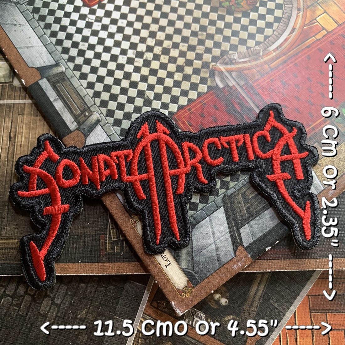 Sonata Arctica วงดนตรี ร็อค เฮฟวี่เมทัล พังค์ ตัวรีดแบบปัก อาร์มปัก ตัวรีดติดเสื้อ ตัวรีด ติดกระเป๋า ติดหมวก ติดแจ๊คเก็ต Rock Iron on Embroidered Patch