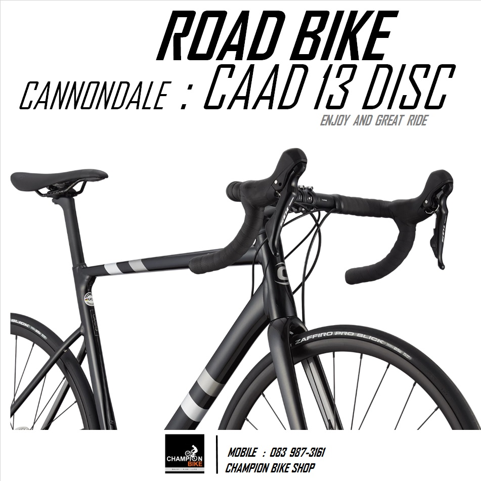 จักรยานเสือหมอบแคนนอนเดล CANNONDALE : CAAD 13 DISC - 2021 ROAD BIKE สีดำ-เงิน