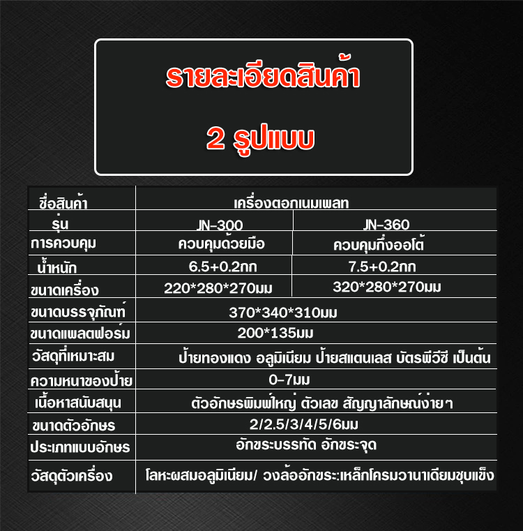 เครื่องแกะสลักเนมเพลทป้ายโลหะ