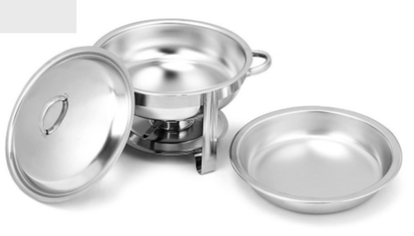 FOFO อ่างอุ่นบุฟเฟต์สแตนเลส กลม เล็ก 34 ซม.