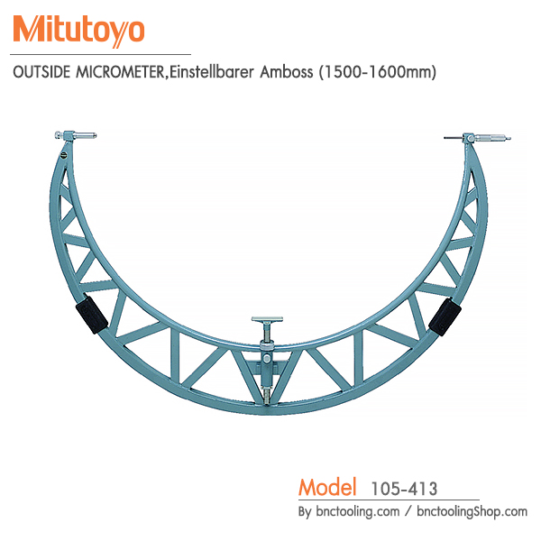 Mitutoyo,OUTSIDE MICROMETER,Einstellbarer Amboss (1500-1600mm),105-413